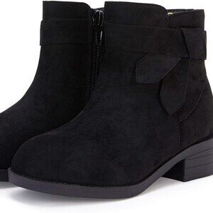 girls black booties